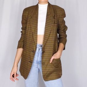 Vintage Plaid Blazer